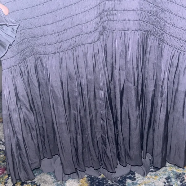 NWT Ulla Johnson Kiko Dress in Midnight Grey Size: US 4 - Image 7