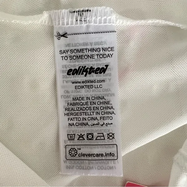 Edikted Y2K Babydoll Sheer Camisole Top Size XS Ruffle Bow Coquette Feminine - Image 9