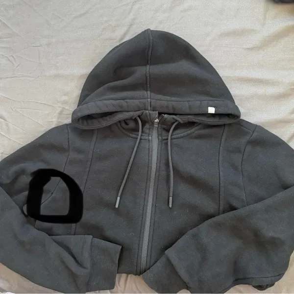 FIGS Black Women's Zip-Up Hoodie - Image 5