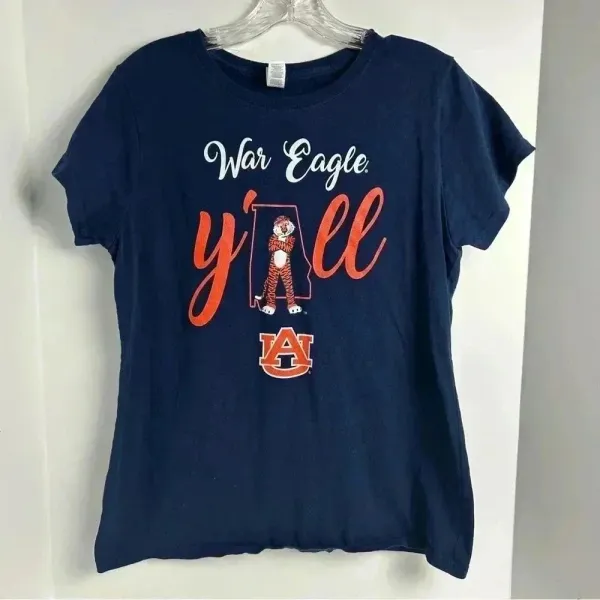 FanPrint Auburn Tigers T-Shirt‎ - Y'All Mascot State Map - Image 2