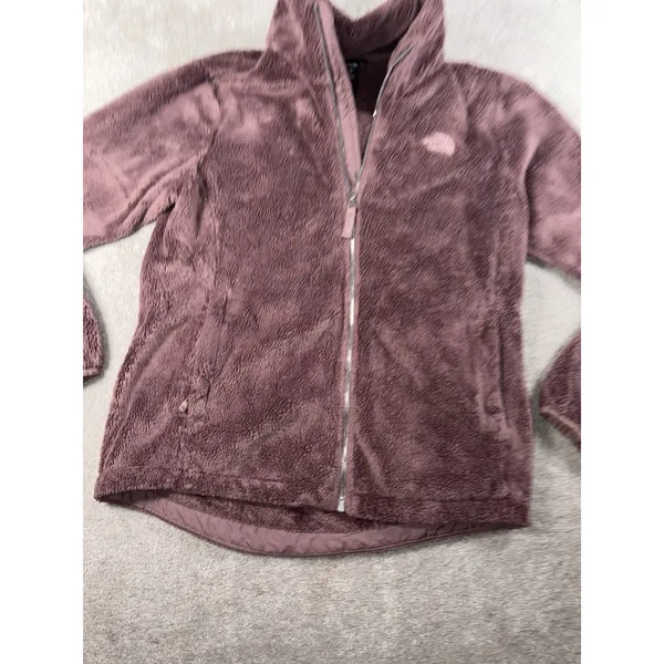 THE NORTH FACE Women's Osito Full Zip‎ Fleece Jacket Grey/Pikes Purple, M - Image 2