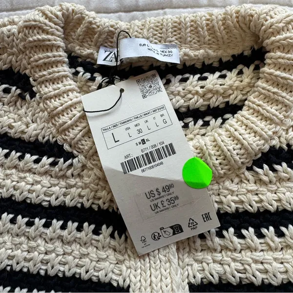 STRIPED KNIT CARDIGAN - Image 7