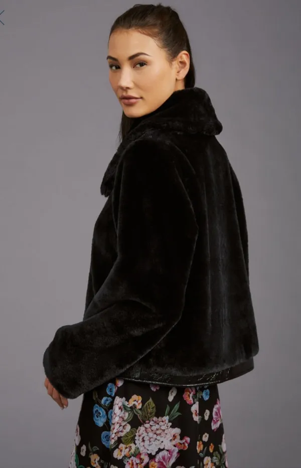 Maeve Zip Up Faux Fur Jacket - Image 2