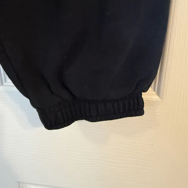 TNA Sweatfleece Joggers Women's Small‎ Black Cozy Fleece Mega Fit Streetwear EUC - Image 7
