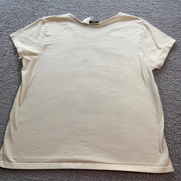 Vintage 2007 Elvis Presley 30th Anniversary Women's Graphic T-Shirt L Cream - Image 2