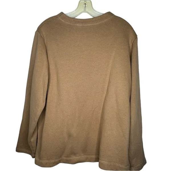 Vintage Bobbie Brooks Fall Themed Shirt Tan Size XL - Image 4