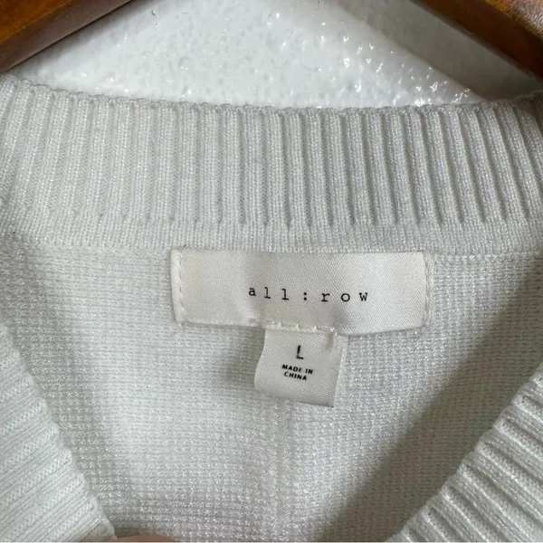 All:row White Cropped Tank Top‎ Size Large - Image 3
