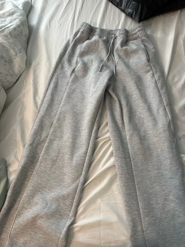 women’s avia grey wide leg sweatpants - Image 3