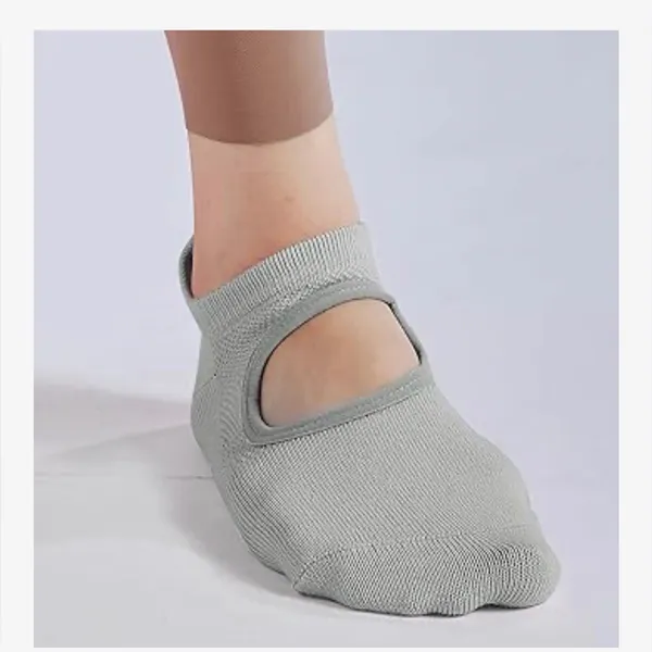 NEW Non Slip Yoga Socks 3 Pairs Grips Pilates Socks Ballet,Dance,Fitness - Image 6