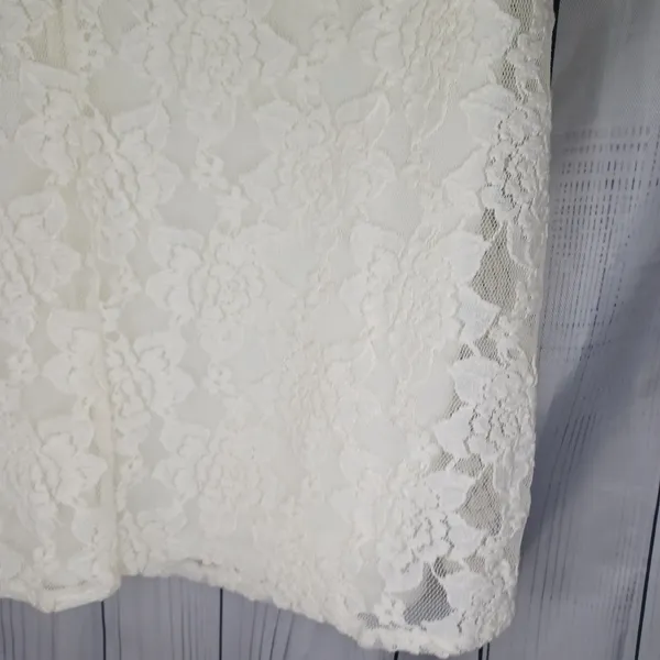 Umgee Bohemian Chic V-Neck Cottagecore Lace Mini Dress in Cream NWT - Image 14