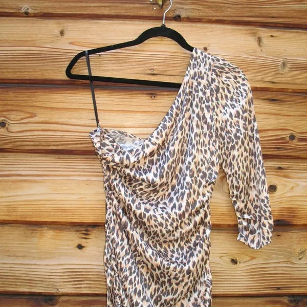 Revolve Majorelle Roberta Leopard Cheetah Print Mini Dress - Image 5