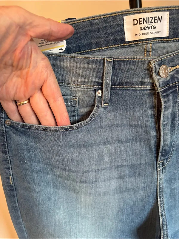 Levi's Denim Skinny Jeans - Light Blue Wash - Image 3