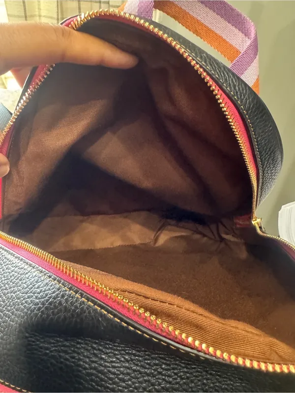 Coach Court Limited Edition Blocked Signature Canvas Leather Mini Backpack - Image 6