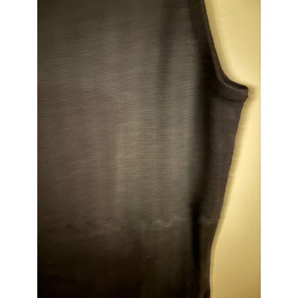 Rena Rowan Black‎ Ribbed Knit Sleeveless Tank Top L - Image 7