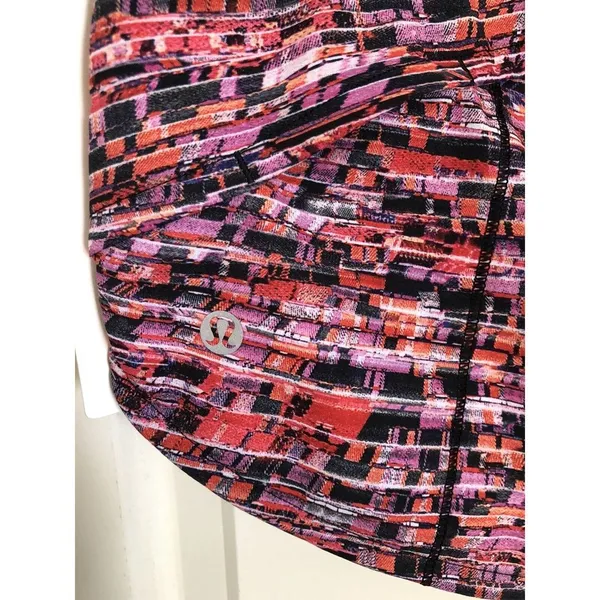 Lululemon Speed Up Short 2.5" - Sz 8, Flash Peat‎ Orange Black FPOM/BLK - Image 4