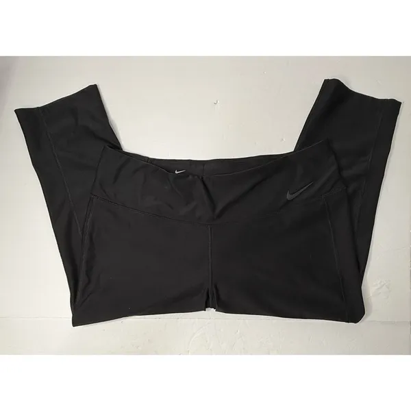 Nike Dri Fit Womens Size XL Black Capri Leggings Yoga Workout Athleisure Walk - Image 6