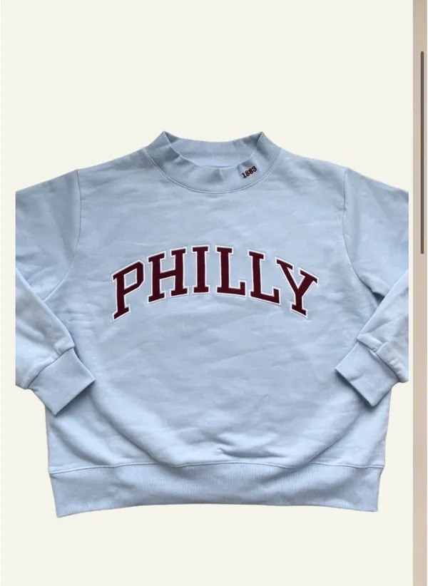 Philly mockneck Blue Size L - Image 2