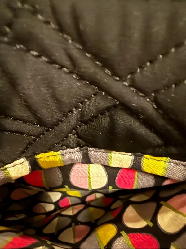 Vera Bradley Quilted Crossbody Bag - Classic Black - Image 3