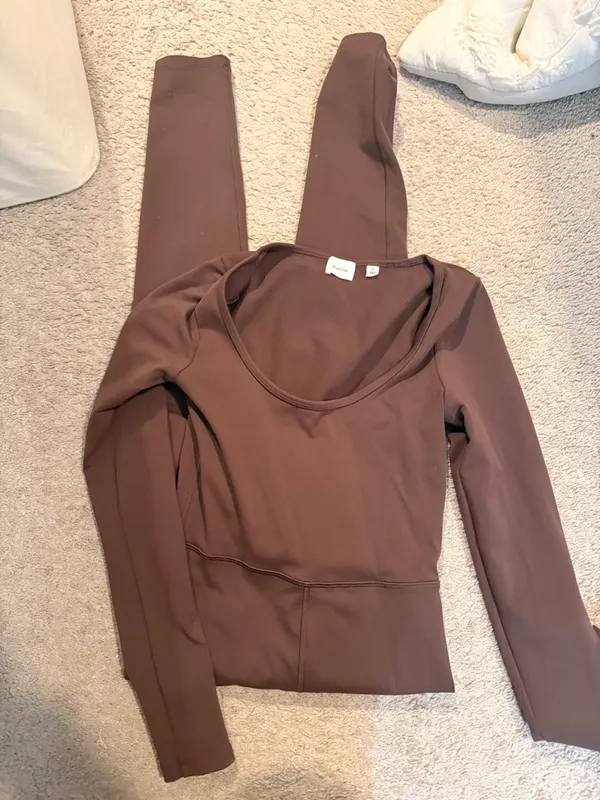 Aritzia Wilfred Free Maxe Jumpsuit BROWN - Image 3