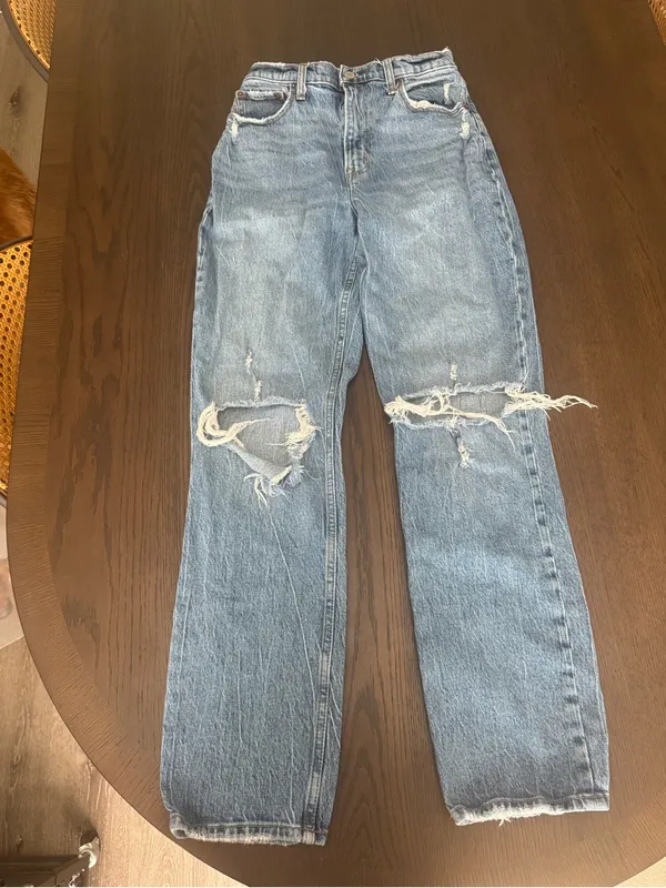 Abercrombie 90’s straight ultra high rise - Image 4