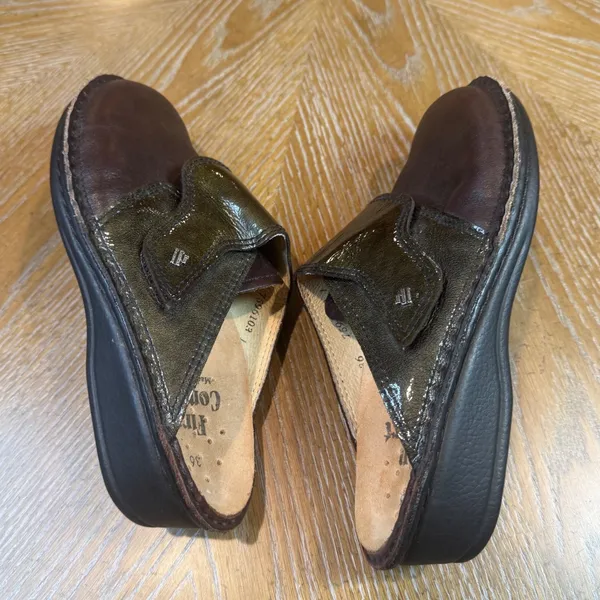 Finn Comfort Amalfi Leather Mule Clog Brown Size 36‎ US 6 - Image 8
