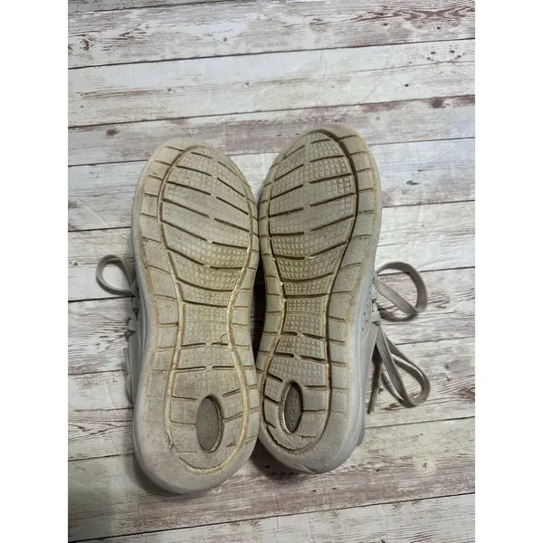 Crocs LiteRide Sneakers Women's Size 7 Rubber Cream Waterproof Tennis Shoes - Image 8