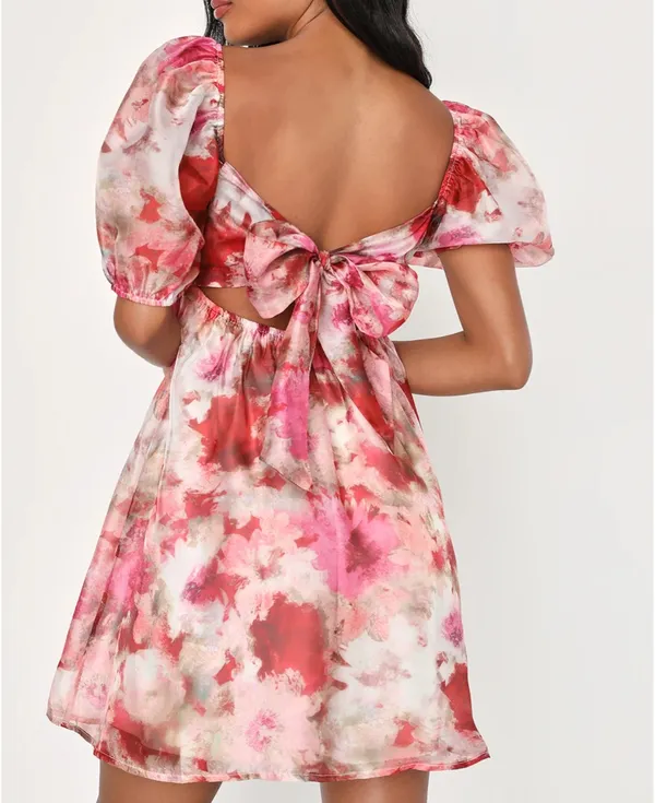Lulus Floral Mini Dress - Image 2