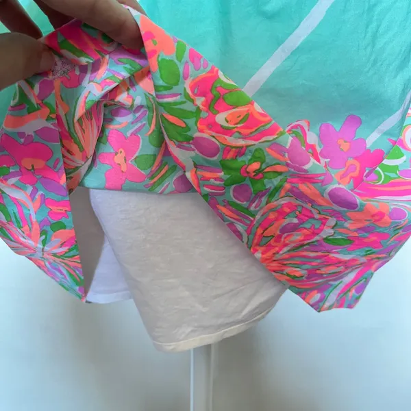 Lilly Pulitzer Fleur Sandbar Crash Landing Dress Sz XS Coastal Preppy Tropical - Image 9