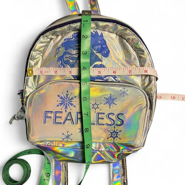 Disney Frozen II Holographic Fearless Elsa Nokk Iridescent Mini Backpack Bookbag - Image 6