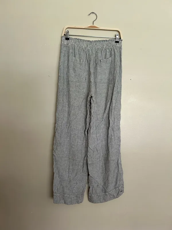 Wide leg striped pants Gray - Image 7