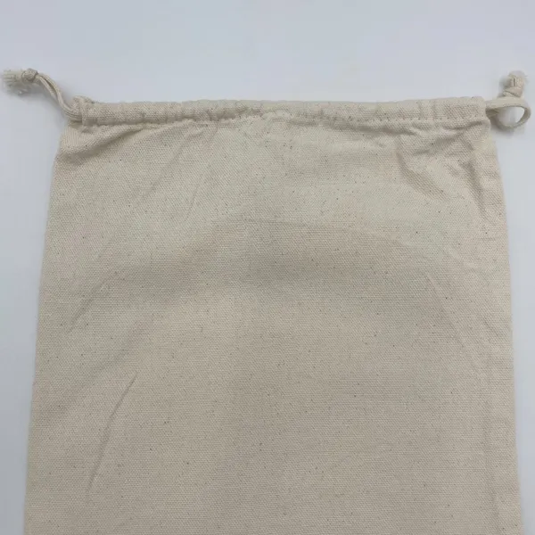 Valentino Dust Cover‎ Bag Cream Off-White Red Tag Drawstring Closure 6.5" x 12" - Image 8