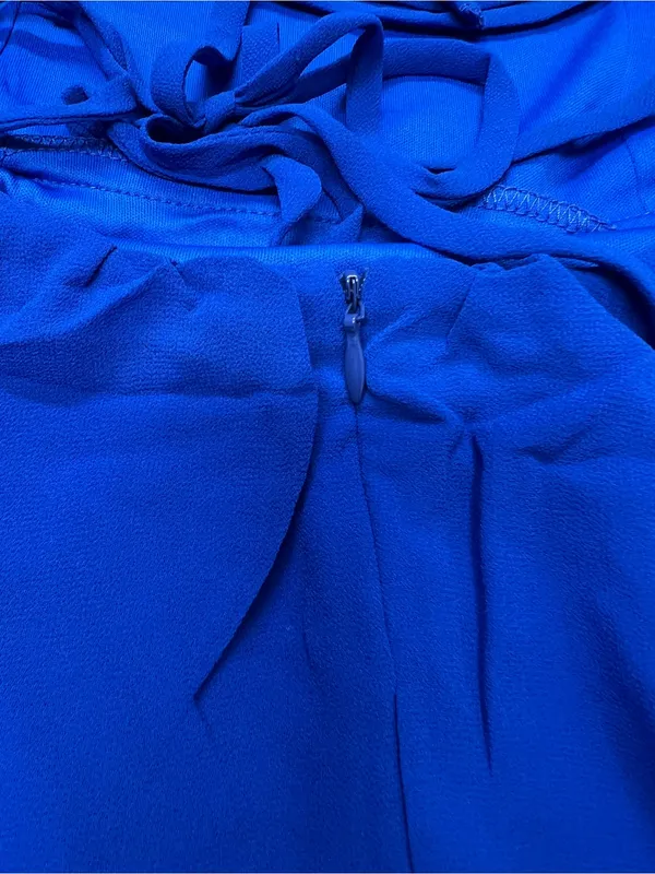 Lulus Good Deeds Royal Blue Lace-Up Dress Size XS NWT Y2K - Image 12