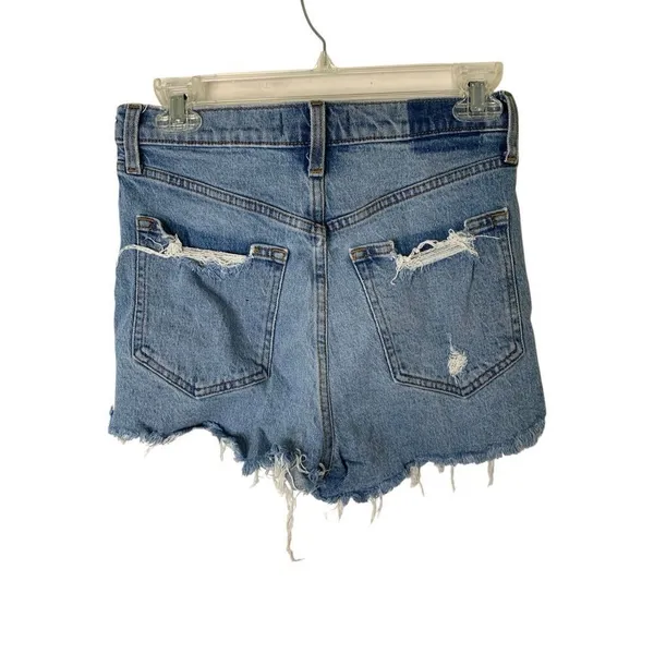 Abercrombie and Fitch high rise mom short jean denim women's size 27 4 - Image 2