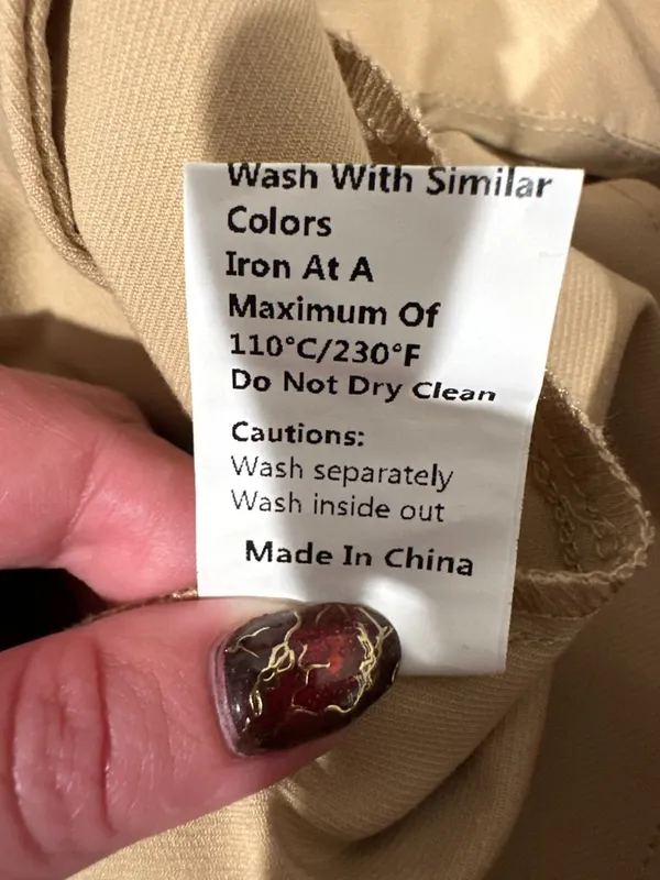 COMMENSE NWT Khaki Pleated Cuffed Bermuda Shorts Size M - Image 6