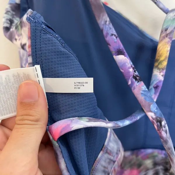 - Solace Bra D-DD Renewed Bloom Chrome Blue Yoga Pilates Barre Workout - Image 8