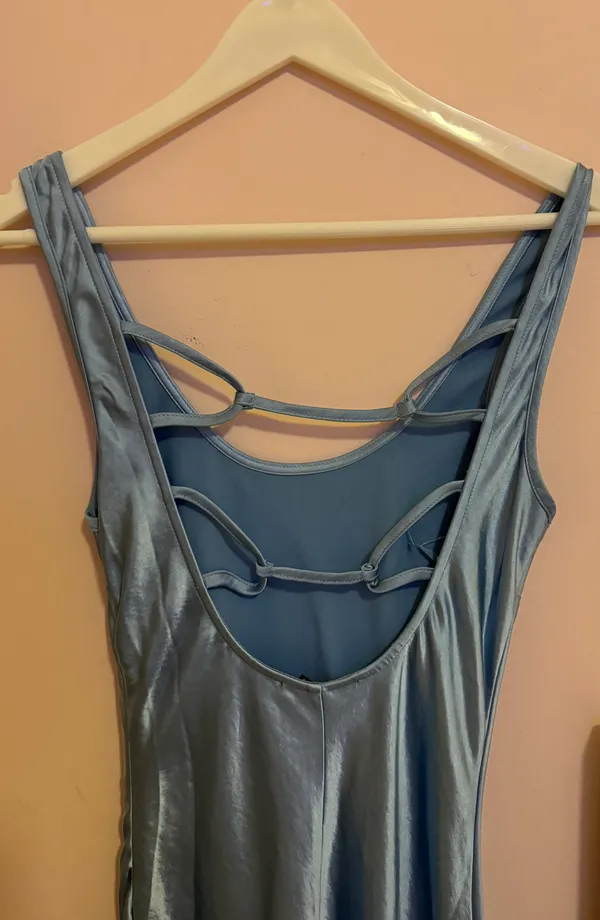 Forever 21 Blue Satin Dress - Image 5