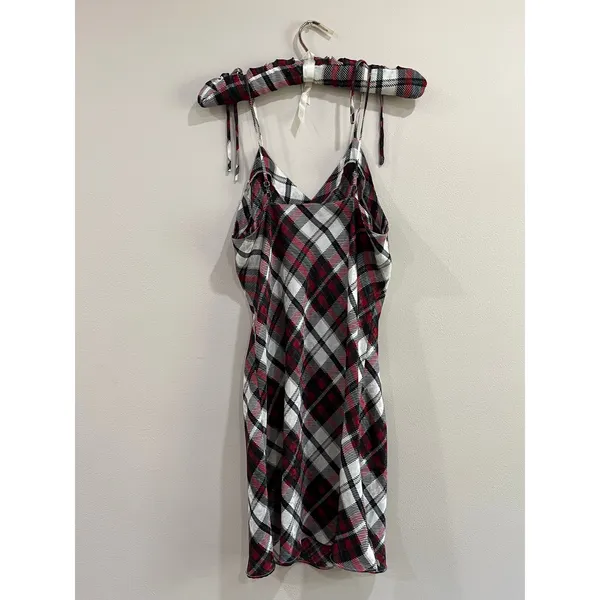 Vintage Intimates‎ by UA Plaid Y2K Grunge Slip Dress Size Medium - Image 2