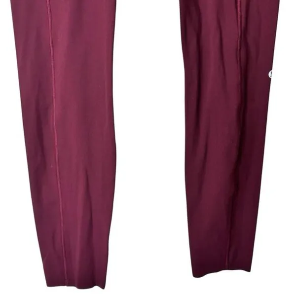 Lululemon Fast Free High Rise Legging Sz 6 Burgundy‎ LW5CFSS - Image 10
