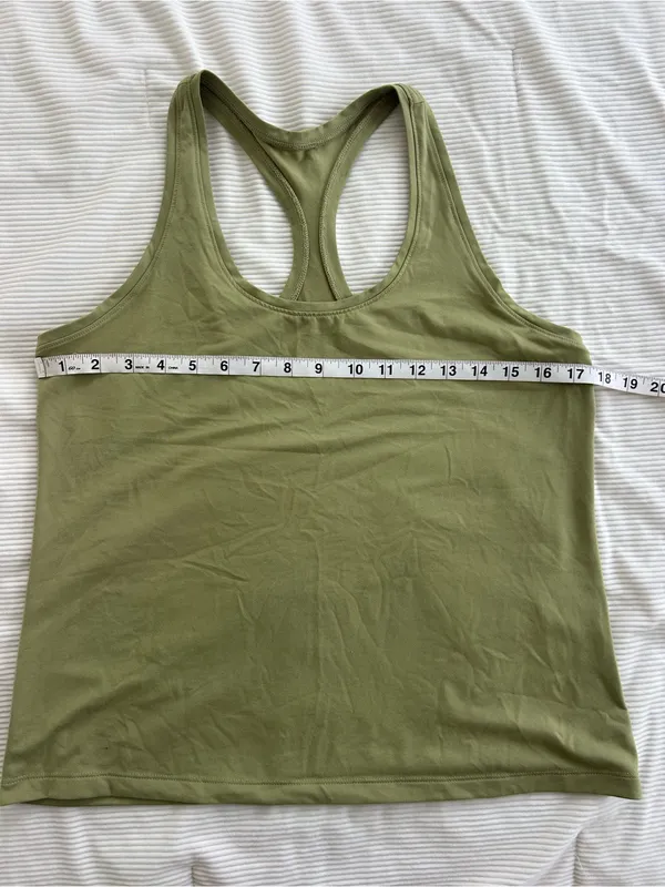 Target Women’s Racerback Tank Top in Olive Green - Image 2