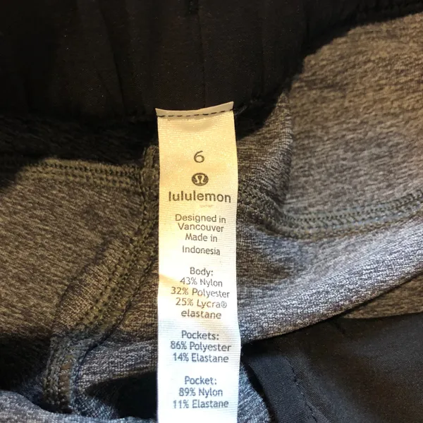 Lululemon On The Fly Pant 28” Heathered Black - Image 7