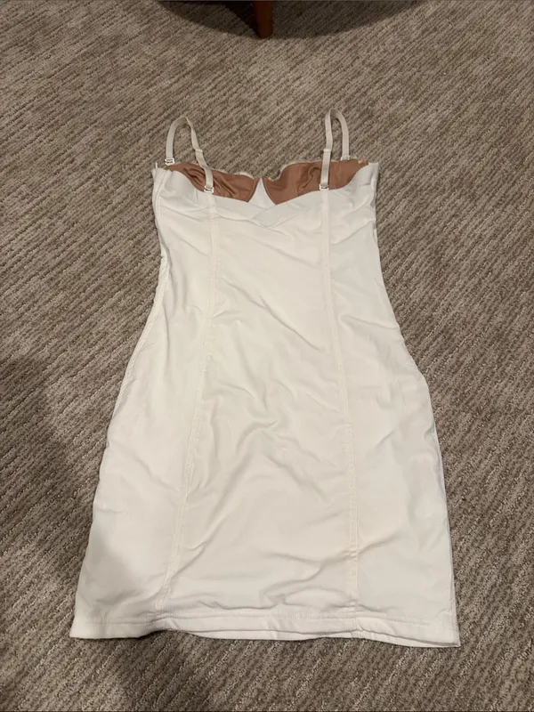 Tiger Mist White Lace-Trim Slip Dress - Image 4