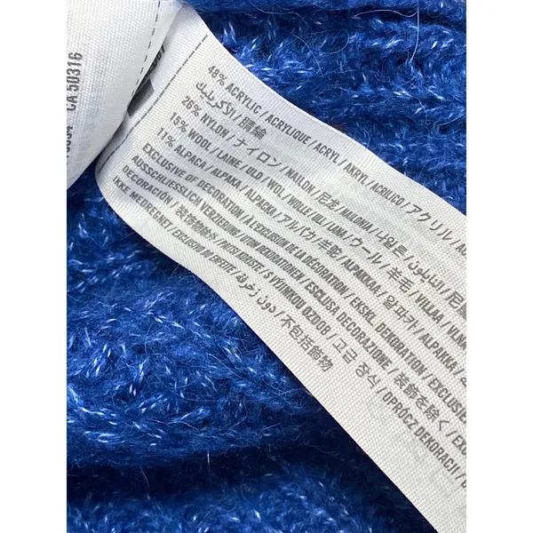 Abercrombie & Fitch Women's Blue Long Sleeve Crew Neck Pullover Sweater Top S - Image 5