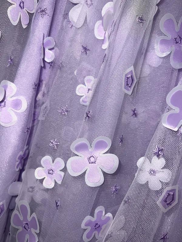 SheIn Floral Appliqué Dress - Image 3