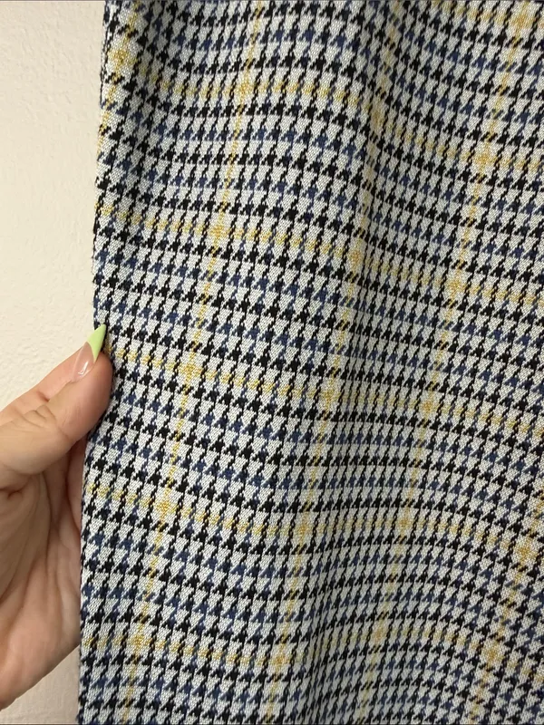 Abercrombie & Fitch Plaid Houndstooth Flare Pants S - Image 2