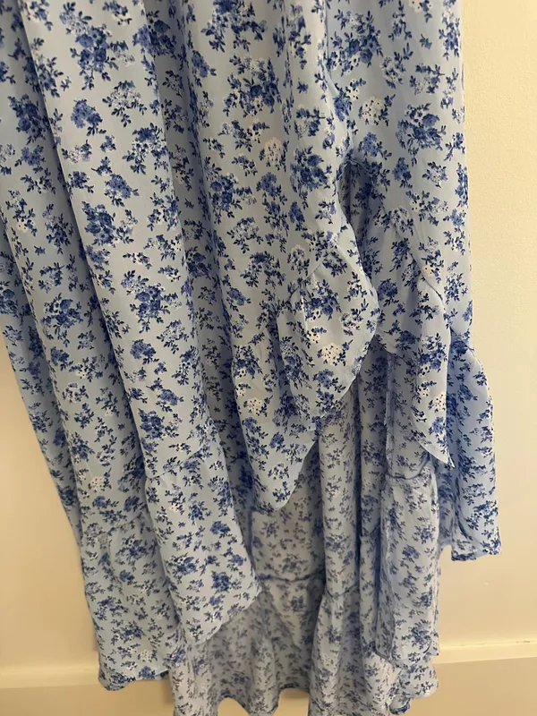 Francesca's Blue Floral Dress - Image 3