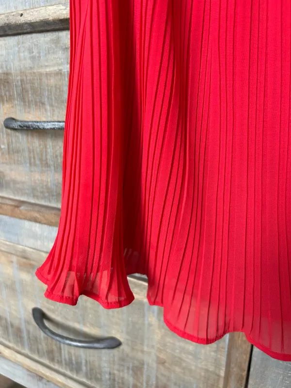 Red flowy top - Image 3
