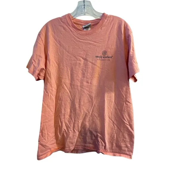Simply Southern Women's‎ M Pink Short Sleeve T-Shirt Casual Spring Llama - Image 3