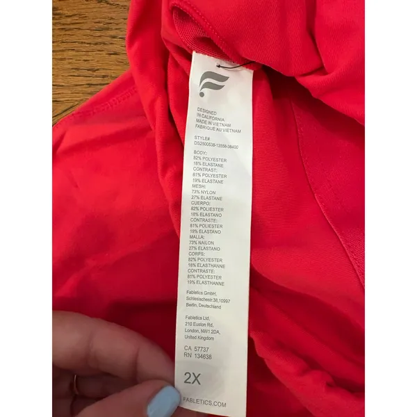 Fabletics Active Dress Womens 2X Pink Halter Neck Built-in Shorts DS2500538 - Image 8