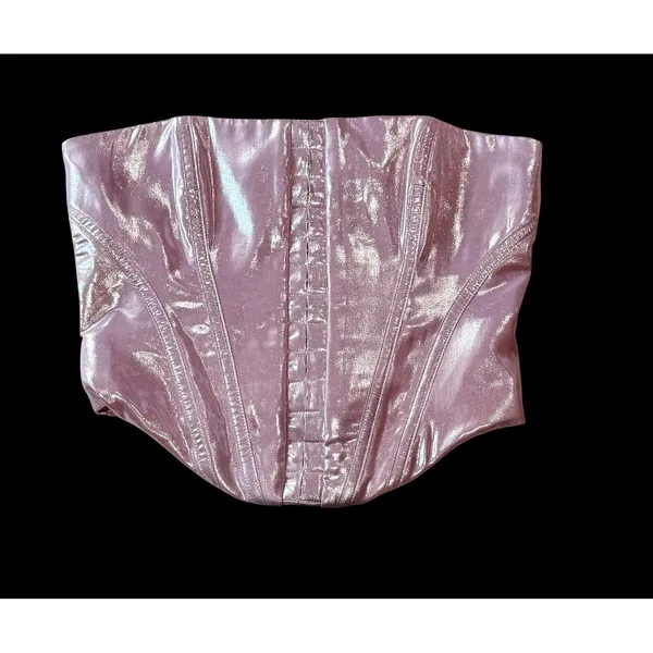 Mistress Rocks House‎ of CB Cultured Lilac Strapless Corset Top NWT Small SOLD OUT - Image 9