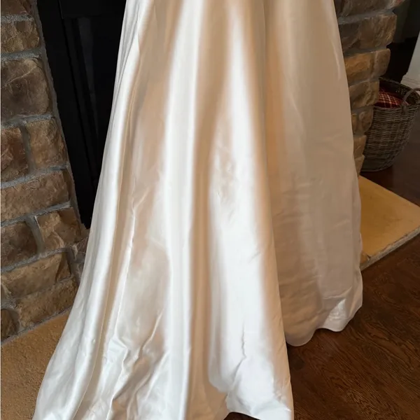 Sherri Hill A-Line Satin Beaded Bodice Wedding Dress NWT - Image 9